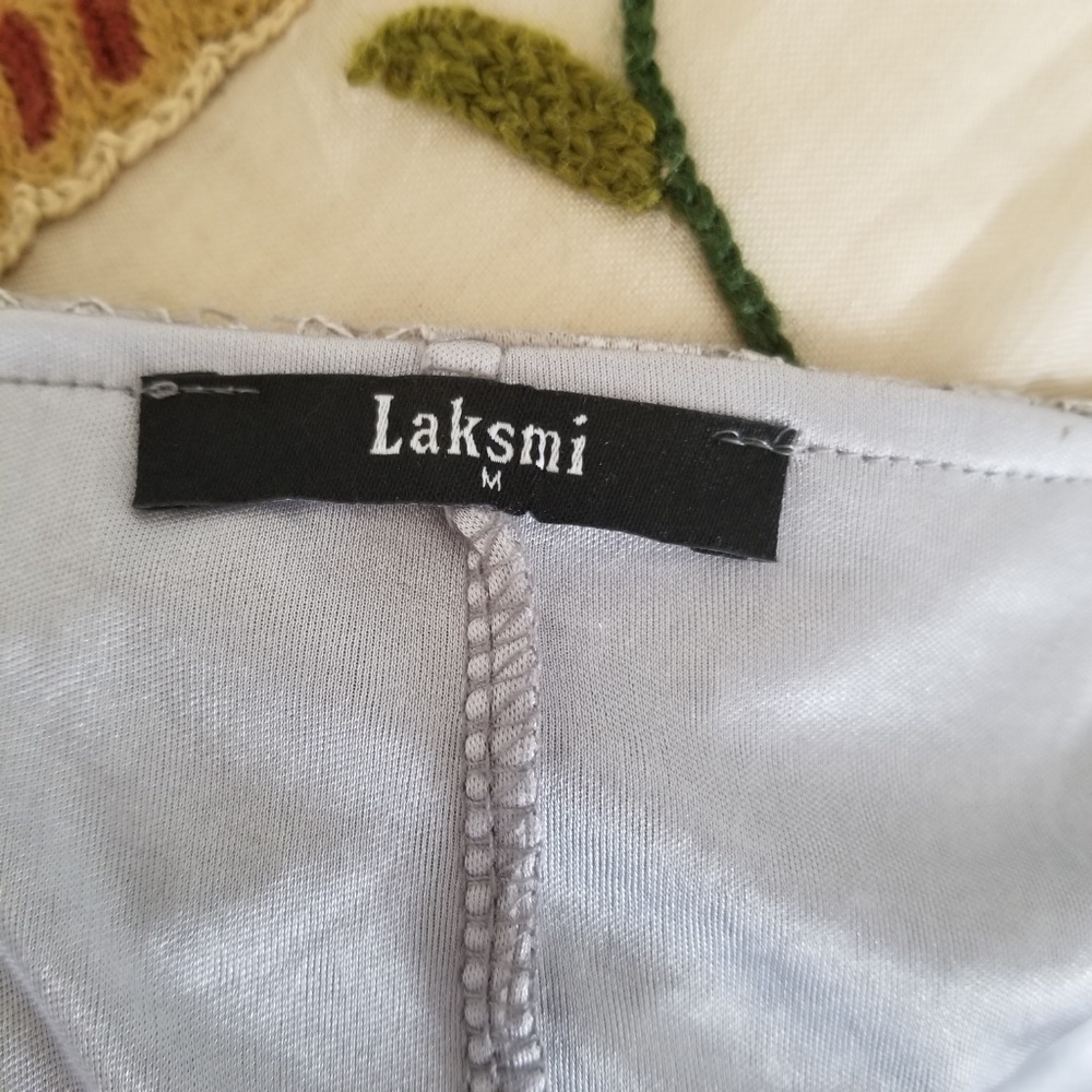 Soft Surroundings Laksmi Silver Lace Evening Tunic - Picture 7 of 8